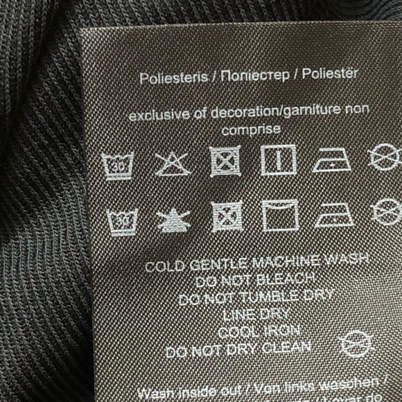 Vero Moda Curve long black dress tencel modal long sleeved crew neck 2X - Picture 10 of 14